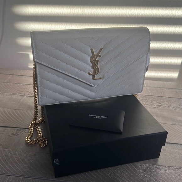 Yves Saint Laurent Handbags - Ysl Grain De Poudre Techno Sl Crema Soft